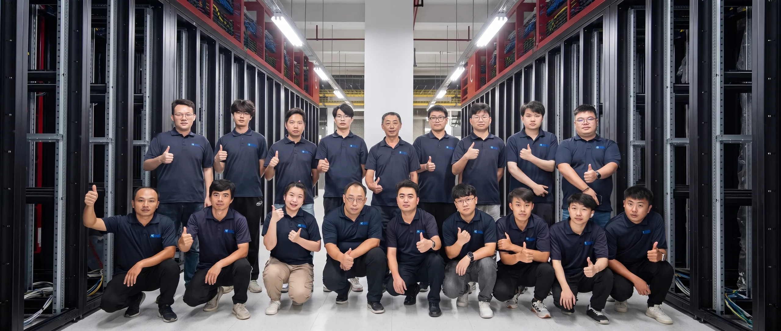 The Longmotive team in a data hall